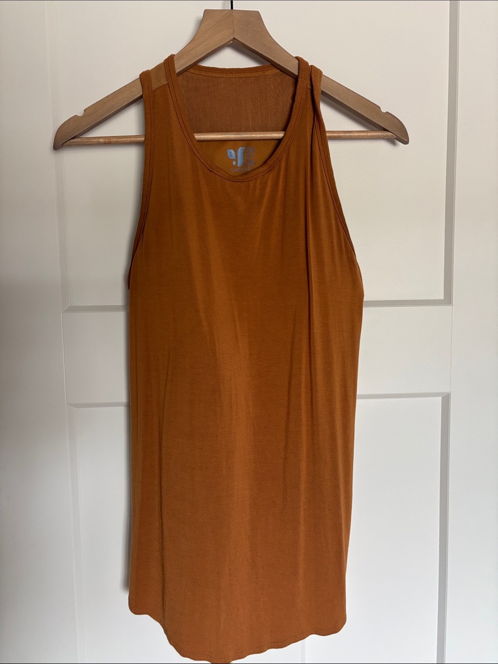 Athletic Cut Flowy Tank w/Built In Bra